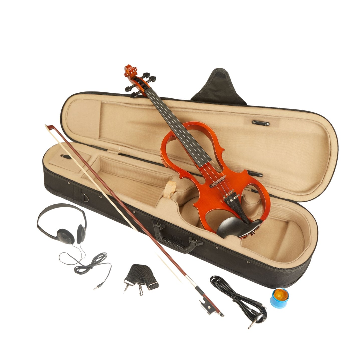 First Electric Violin Bow, rosin, hard case MVE008-1
