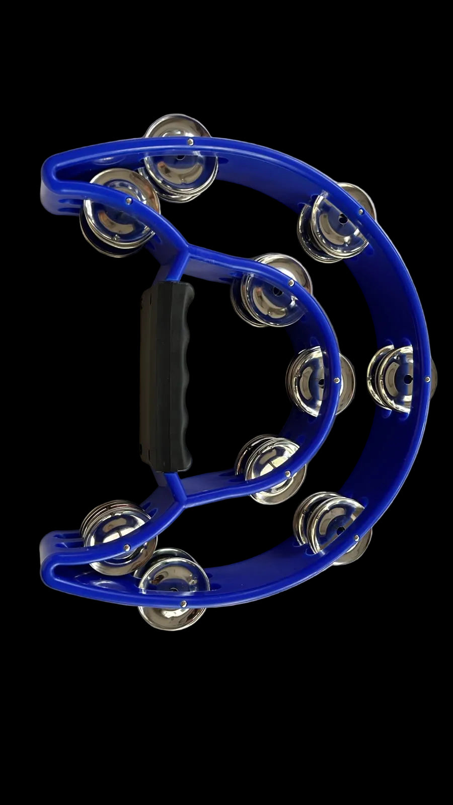 JINBAO 10" HALF MOON TAMBOURINE | BLUE