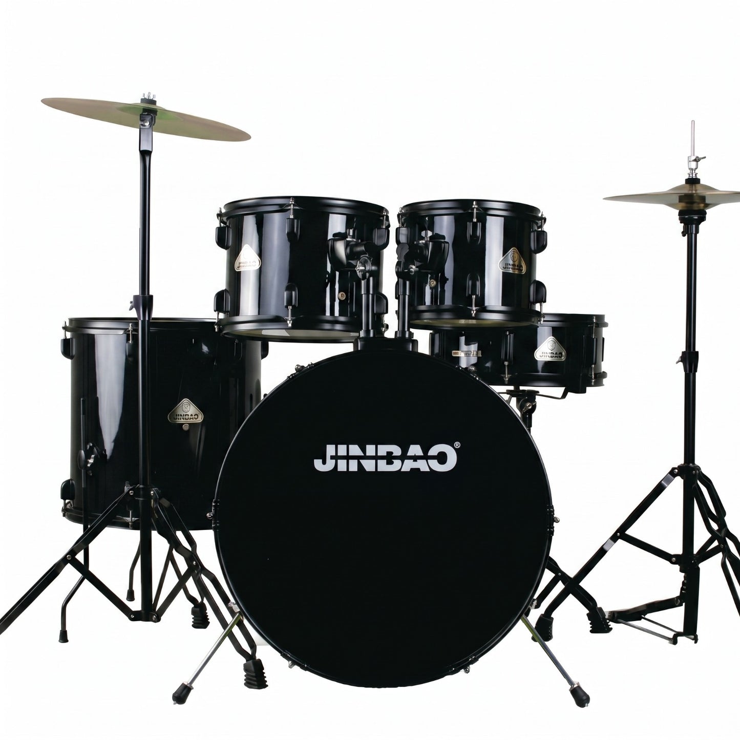Jinbao JBP2211A Professional Drum Kit - Black