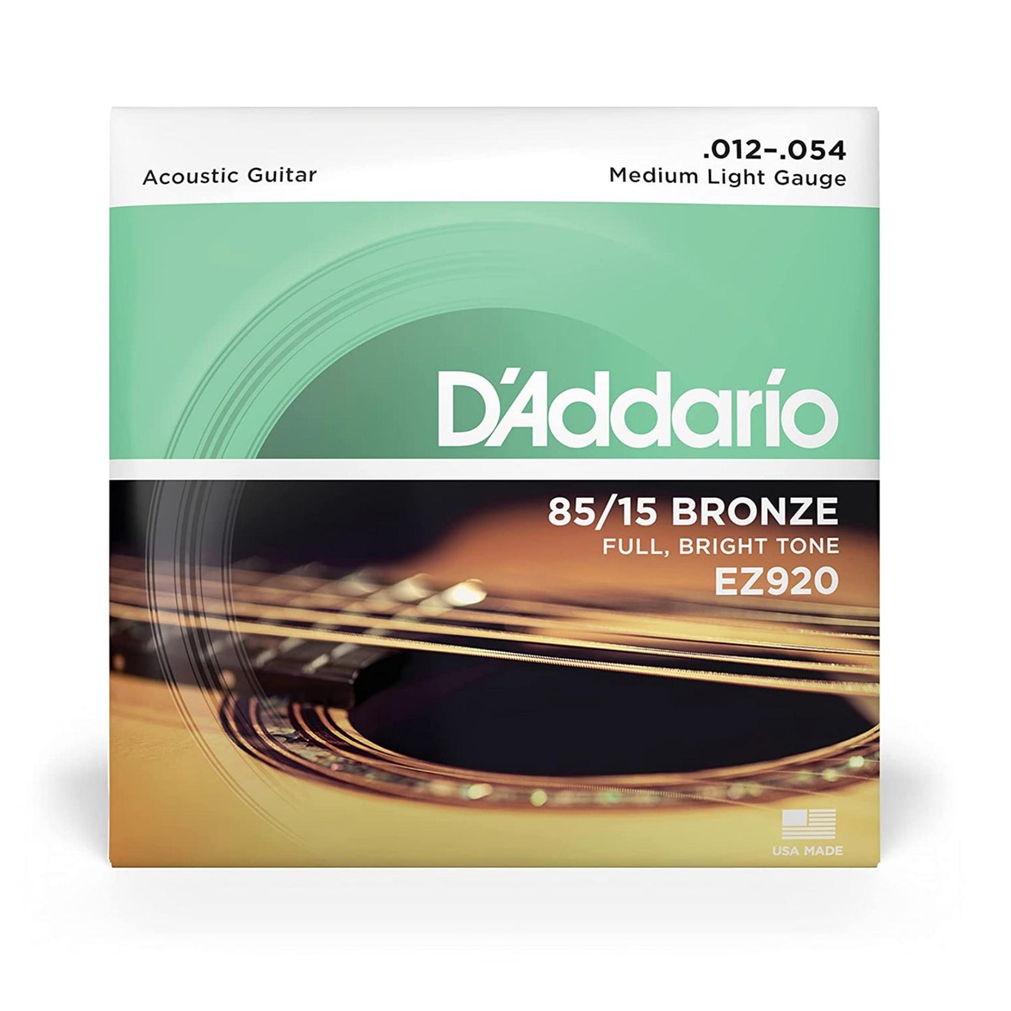 D'Addario EZ920 85/15 Bronze Medium Light Acoustic Guitar Strings
