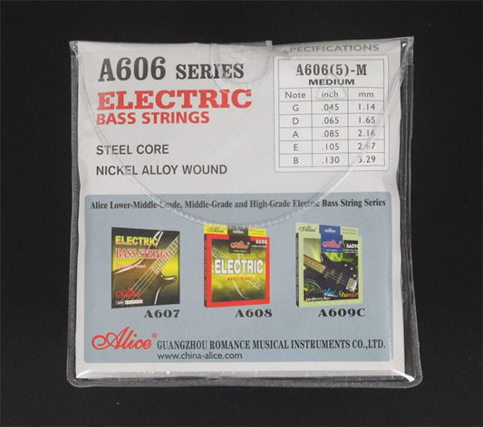 ALICE BASS GUITAR STRINGS A606(5)L