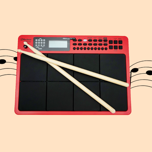 Rockstar PAD20 Pro Advanced Electronic Drum Pad - Red | Special Edition