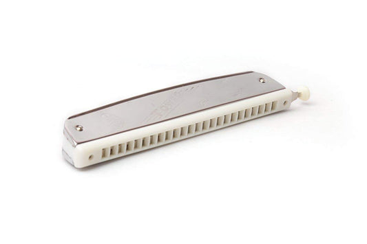 Tower 24-Hole Harmonica C Key with Scale Change | Professional Silver Mouth Organ