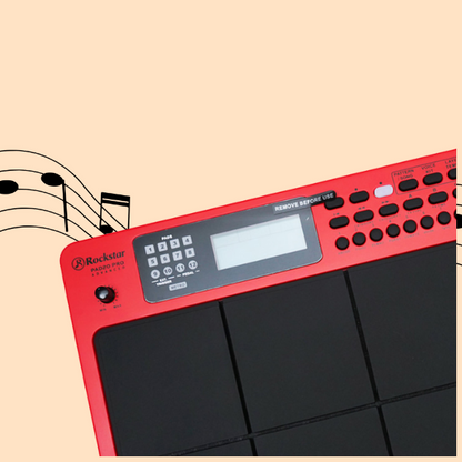 Rockstar PAD20 Pro Advanced Electronic Drum Pad - Red | Special Edition