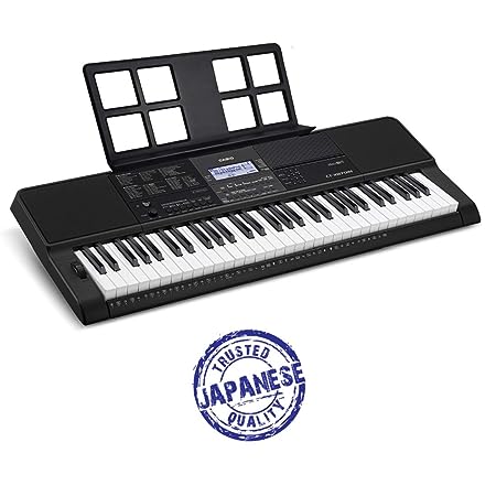 Casio CT-X870IN 61-Key Portable Keyboard with Piano tones, Black