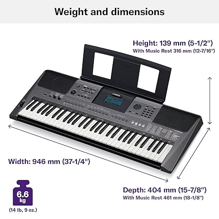 YAMAHA PSR-I500 PORTABLE KEYBOARD WITH ADAPTOR