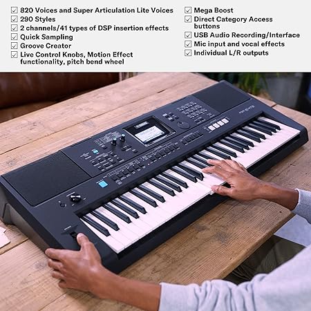 YAMAHA PSR-E473,61 KEYS PORTABLE KEYBOARD