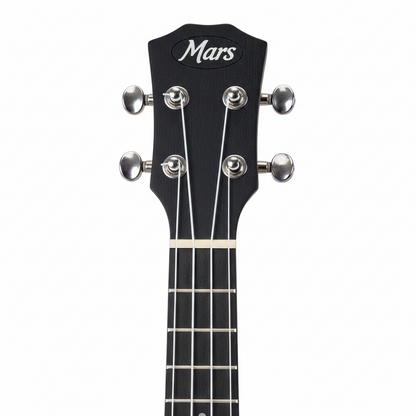 Mars M-UK 24 BK Handrubbed Finish Wood Body Ukulele - Black