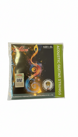 Alice Acoustic Guitar String A 201 SL | Stainless Steel | Anti-rust Coating | Steel Core