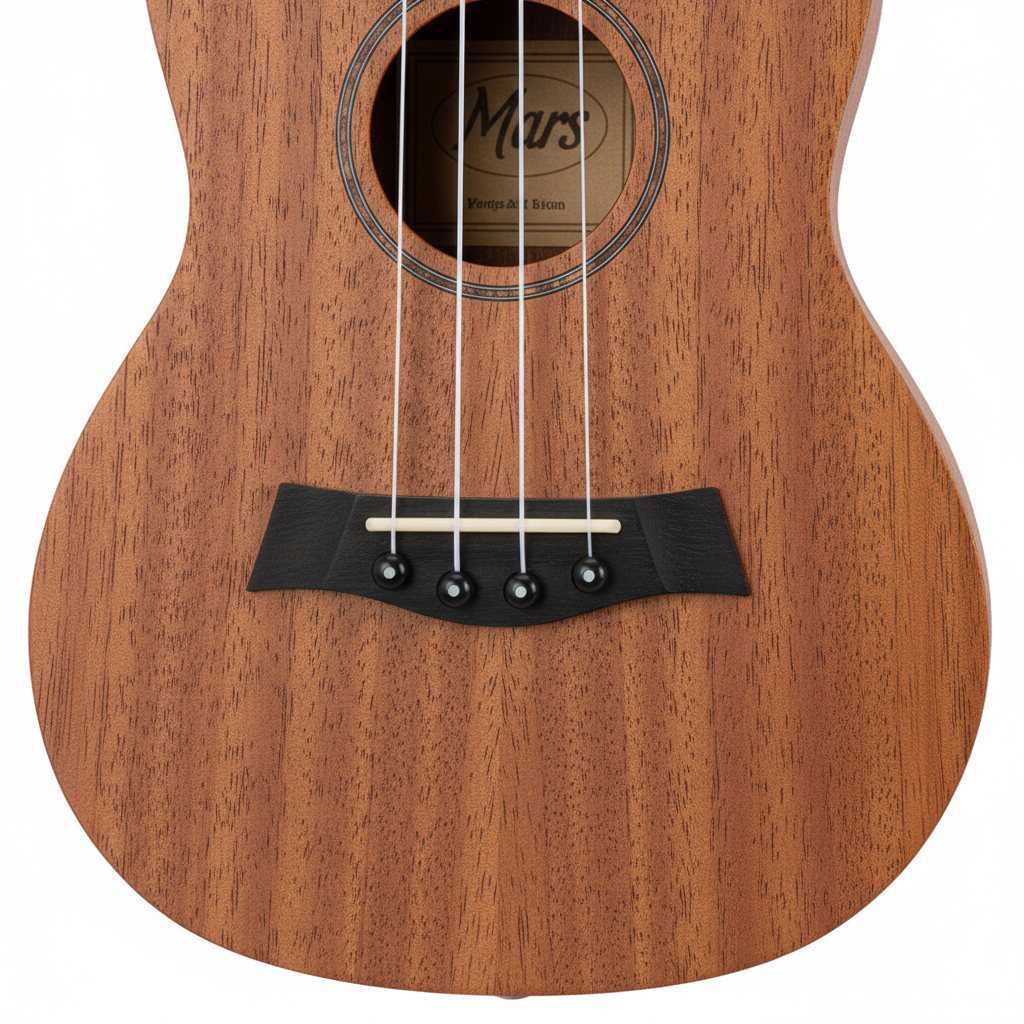 Mars M-UK 24 Natural Handrubbed Finish Wood Body Ukulele