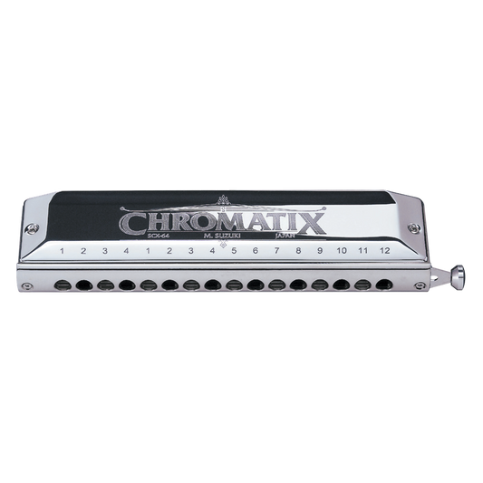 Suzuki SCX64CH Chromatic Harmonica – Reverse Slider, Key of C