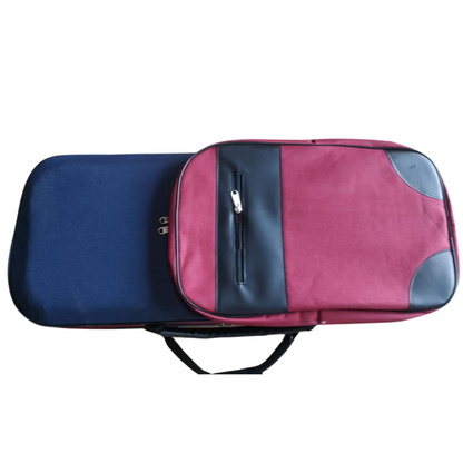 Tristar Double Violin Case -Multi Coloured with a Seprate Bow Case