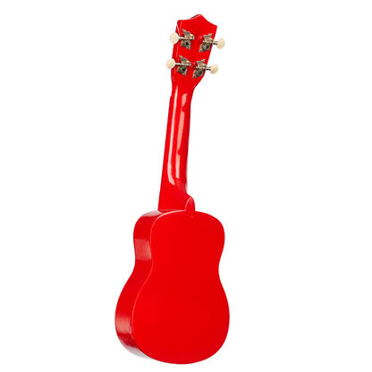 Mars Soprano Colourful Ukulele 21 inch With Gig-Bag - Red