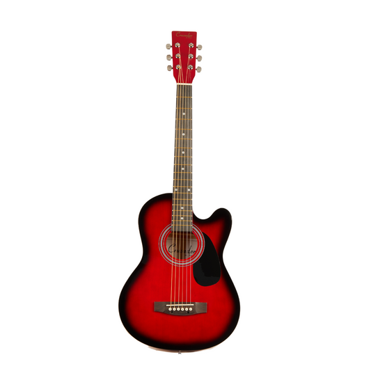 Crusader 36 inch junior Guitar with bag - Red Colour