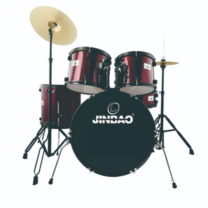 JINBAO (5 PCS) DRUM SET - JBP1103 (WITH BLACK POWDER COATED HARDWARE)