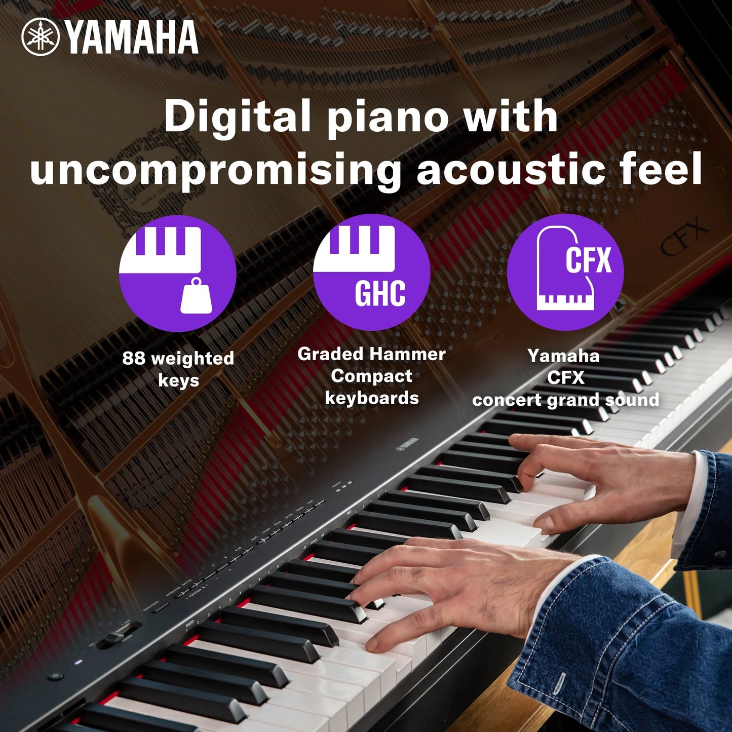 Yamaha P-225 88-Key Weighted Action Portable Digital Piano