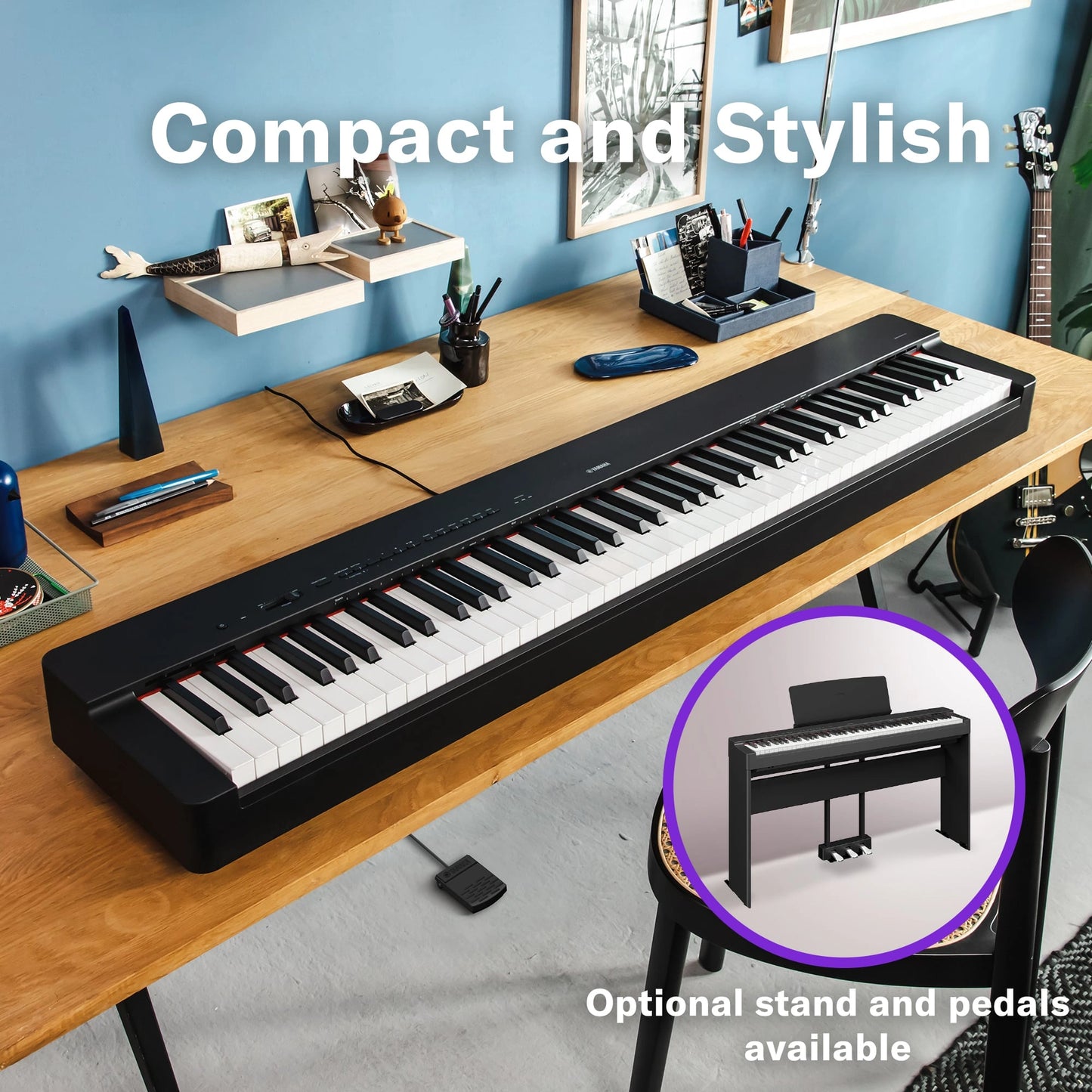 Yamaha P-225 88-Key Weighted Action Portable Digital Piano