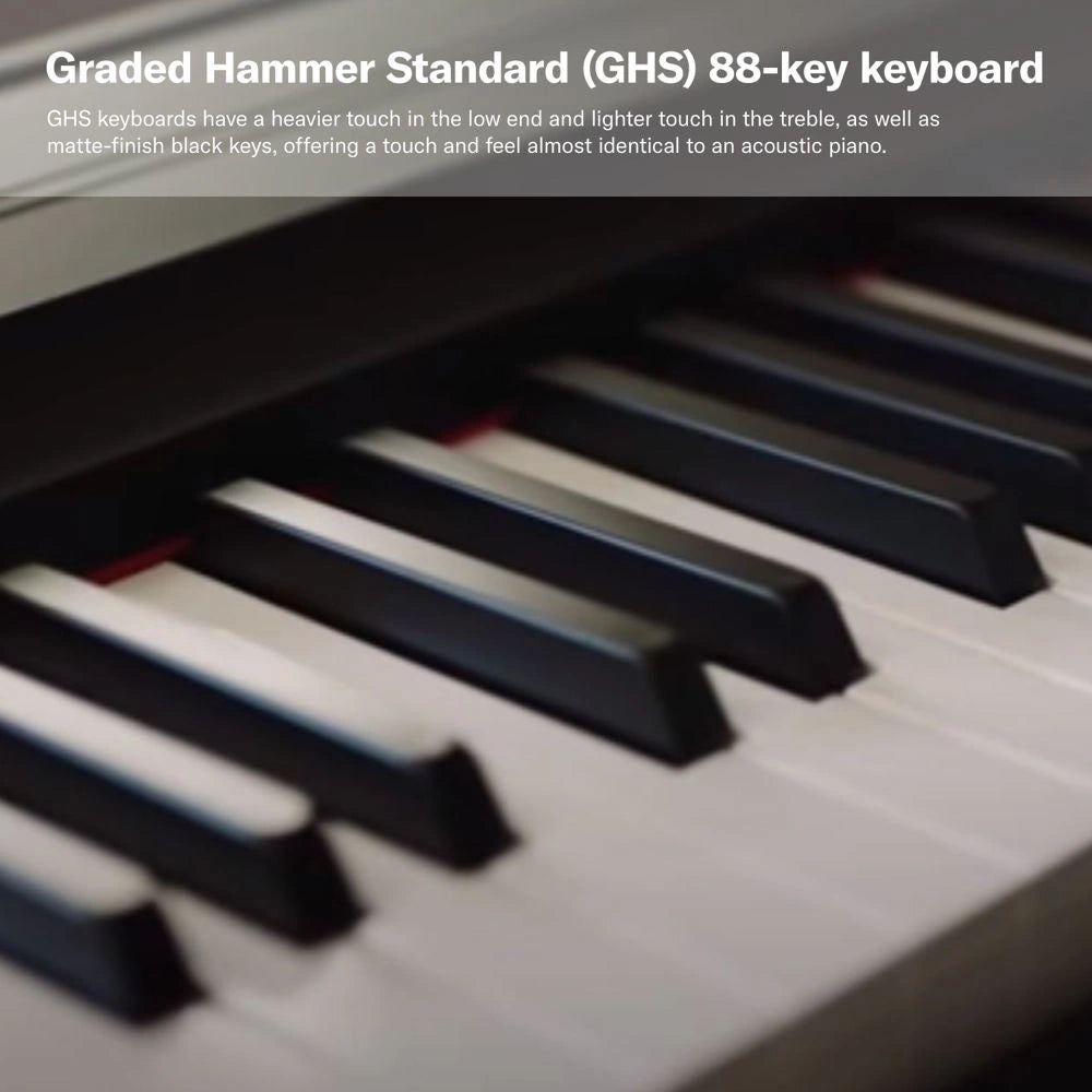 Yamaha P-125AB Digital Piano With 88 Keys (Portable Digital Piano) Adaptor Included