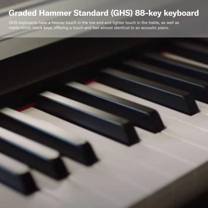 Yamaha P-125AB Digital Piano With 88 Keys (Portable Digital Piano) Adaptor Included