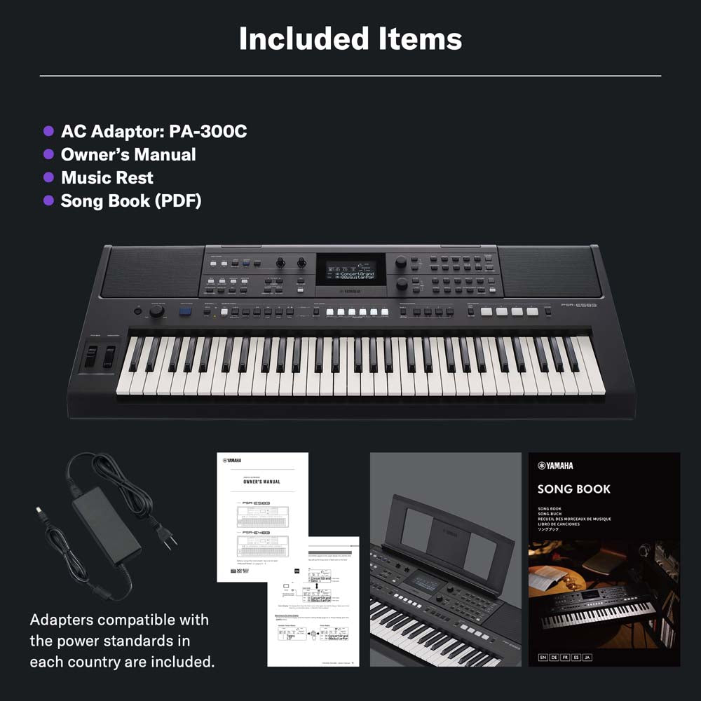 Yamaha PSR-E583 Portable Keyboard – 61 Keys with Auto Accompaniment