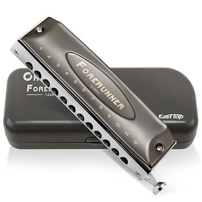 East top Chromatic Mouth Organ 12 Holes 48 Tones Forerunner Chromatic Harmonica Key of C