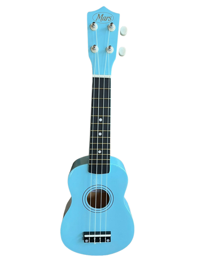Mars Ukulele Soprano | Sky Blue | 4 String Beginner