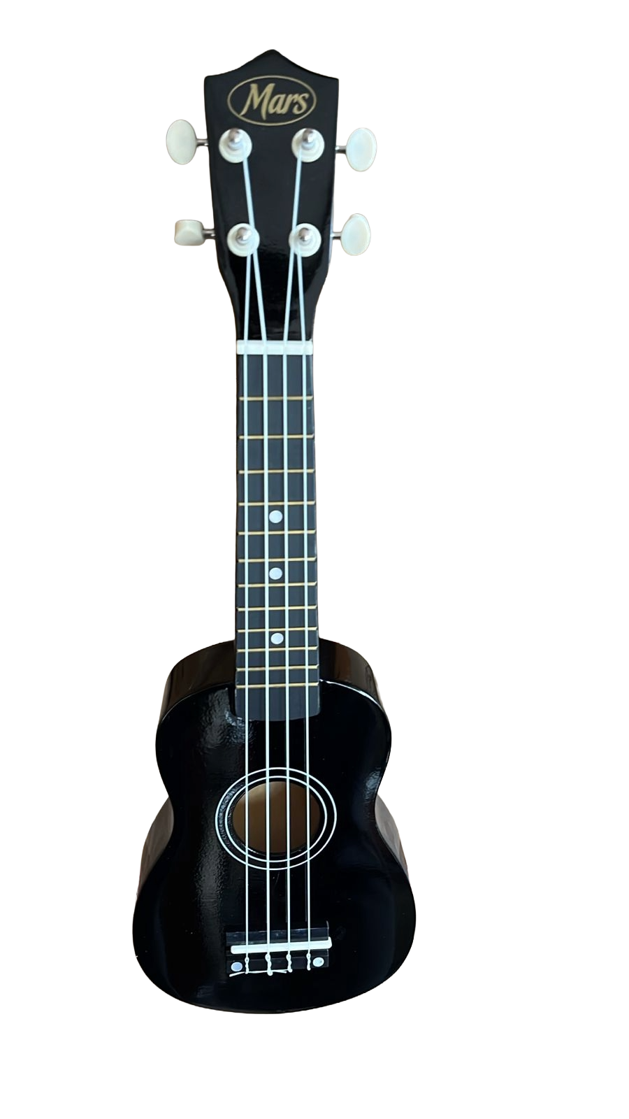 Mars Soprano Ukulele 4 String Black - Beginner to Intermediate Uke