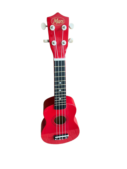 Mars Soprano Ukulele Red 4 String - Beginner to Intermediate Uke