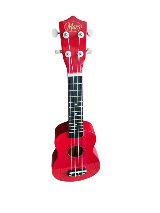 Mars Soprano Ukulele Red 4 String - Beginner to Intermediate Uke