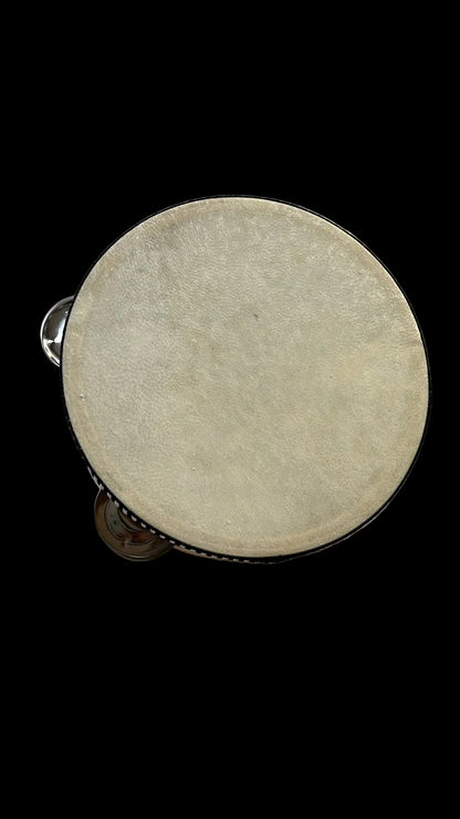 Jinbao 6" Velcro + Goatskin Jingle Set of 4 – Finger Cymbals for Percussion
