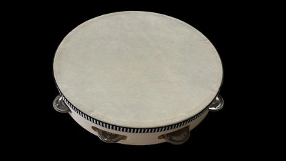 JINBAO 10" Percussion Tambourine | 8 sets of double jingles