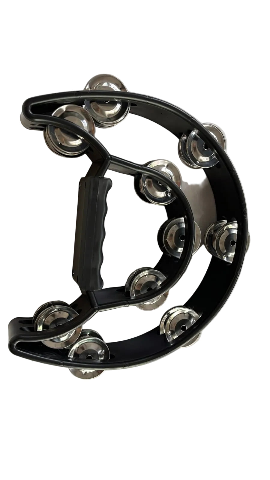 JINBAO 10" HALF MOON TAMBOURINE | BLACK