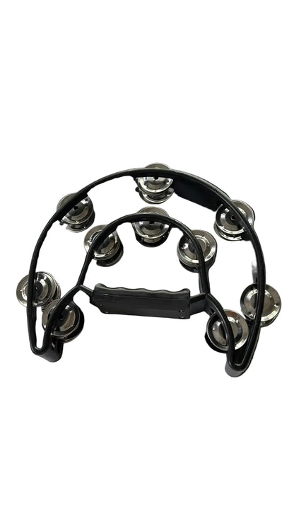 JINBAO 10" HALF MOON TAMBOURINE | BLACK