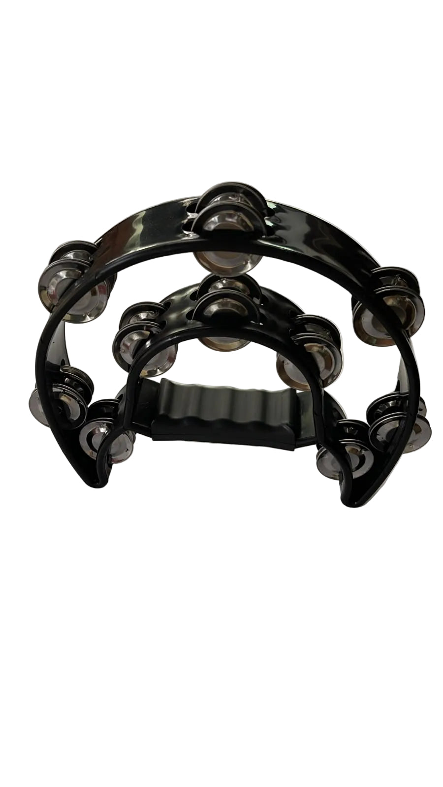 JINBAO 10" HALF MOON TAMBOURINE | BLACK