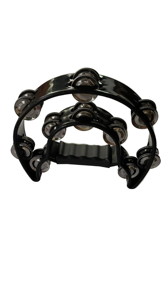 JINBAO 10" HALF MOON TAMBOURINE | BLACK
