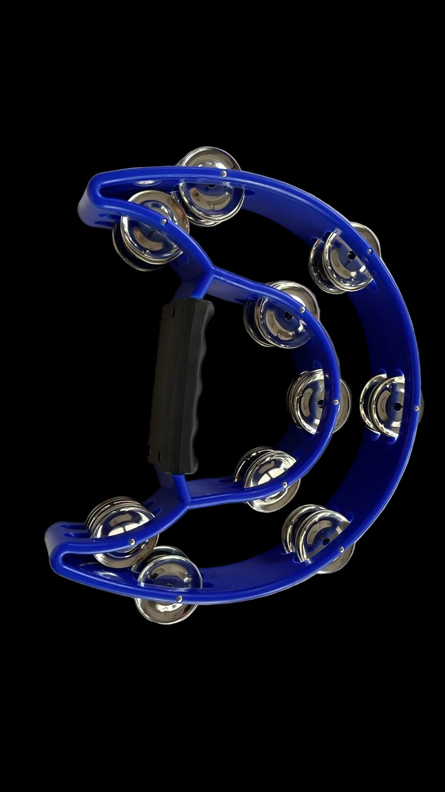 JINBAO 10" HALF MOON TAMBOURINE | BLUE