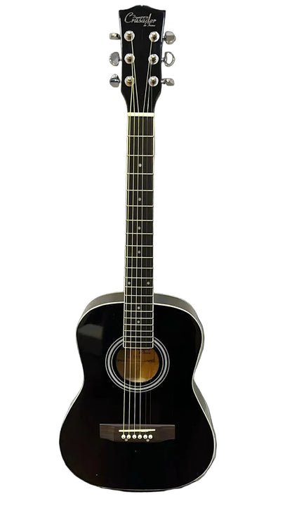 Crusader 36" Acoustic Guitar | Black | 3/4 Size Student Guitar
