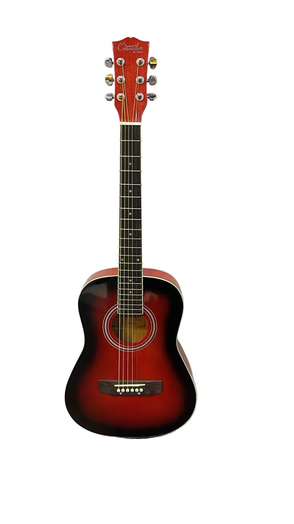 Crusader 36" Acoustic Guitar | Red | 3/4 Size Student Guitar