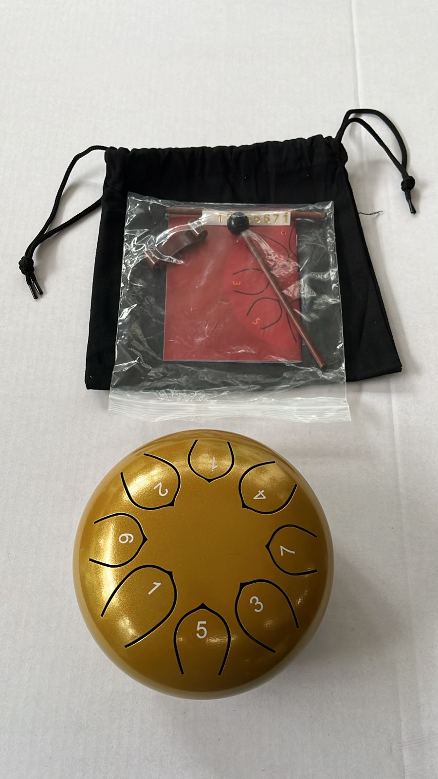 KLG6-8 Tongue Drum Golden – 8 Notes Steel Percussion Instrument