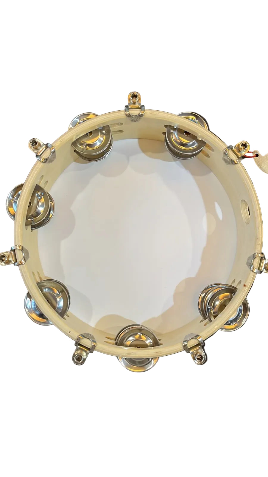 8" Wooden Tambourine with Plastic Skin | Mars Percussion