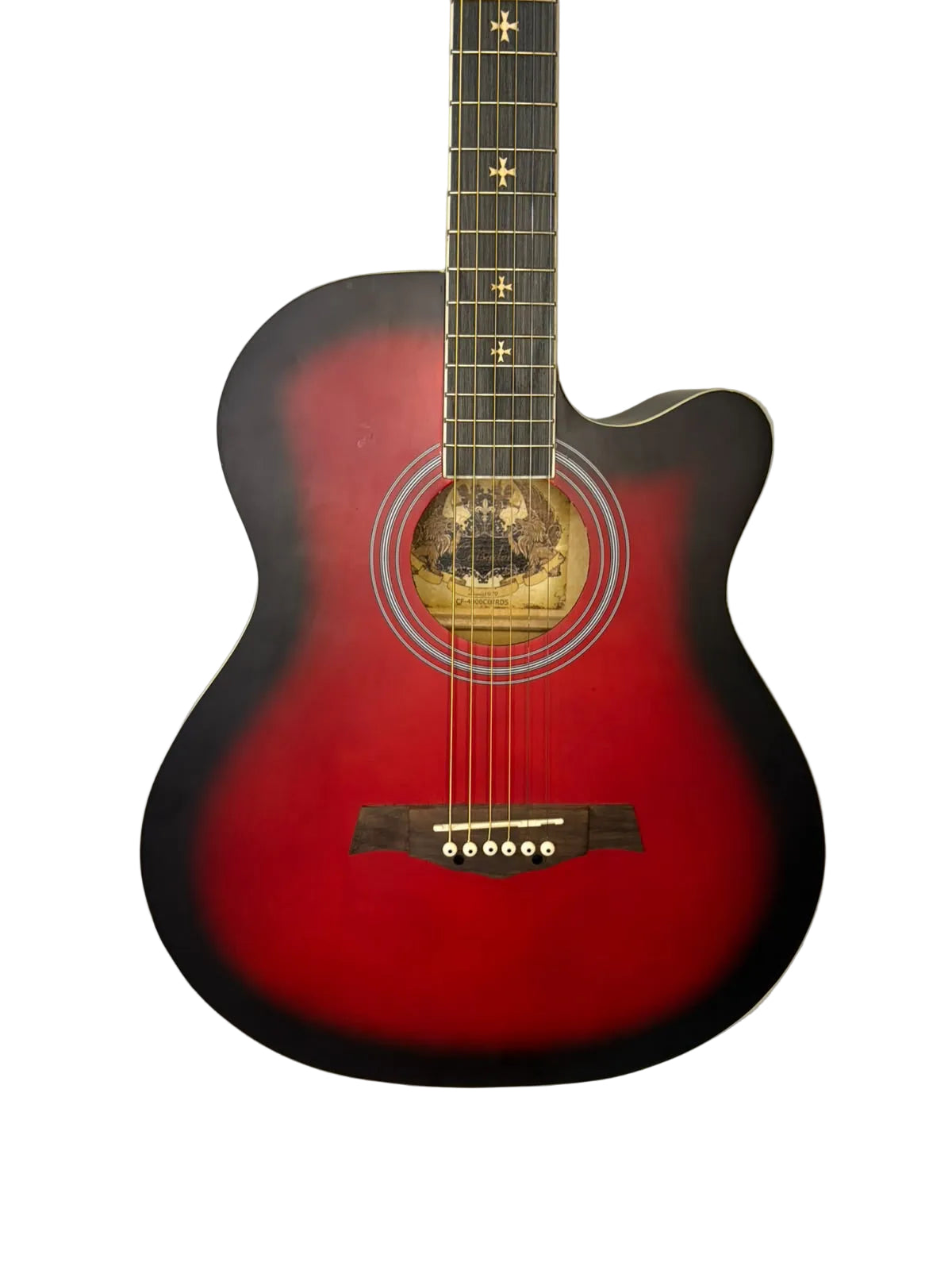 CRUSADER CF-4000 | 40" ACOUSTIC GUITAR - RED