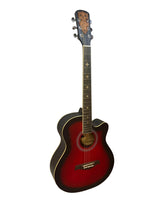 CRUSADER CF-4000 | 40" ACOUSTIC GUITAR - RED