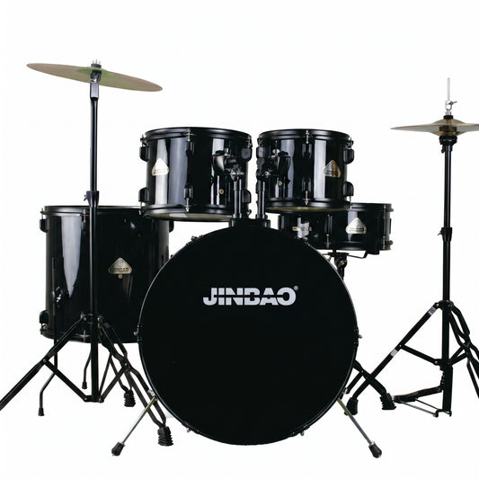 Jinbao JBP2211A Professional Drum Kit - Black