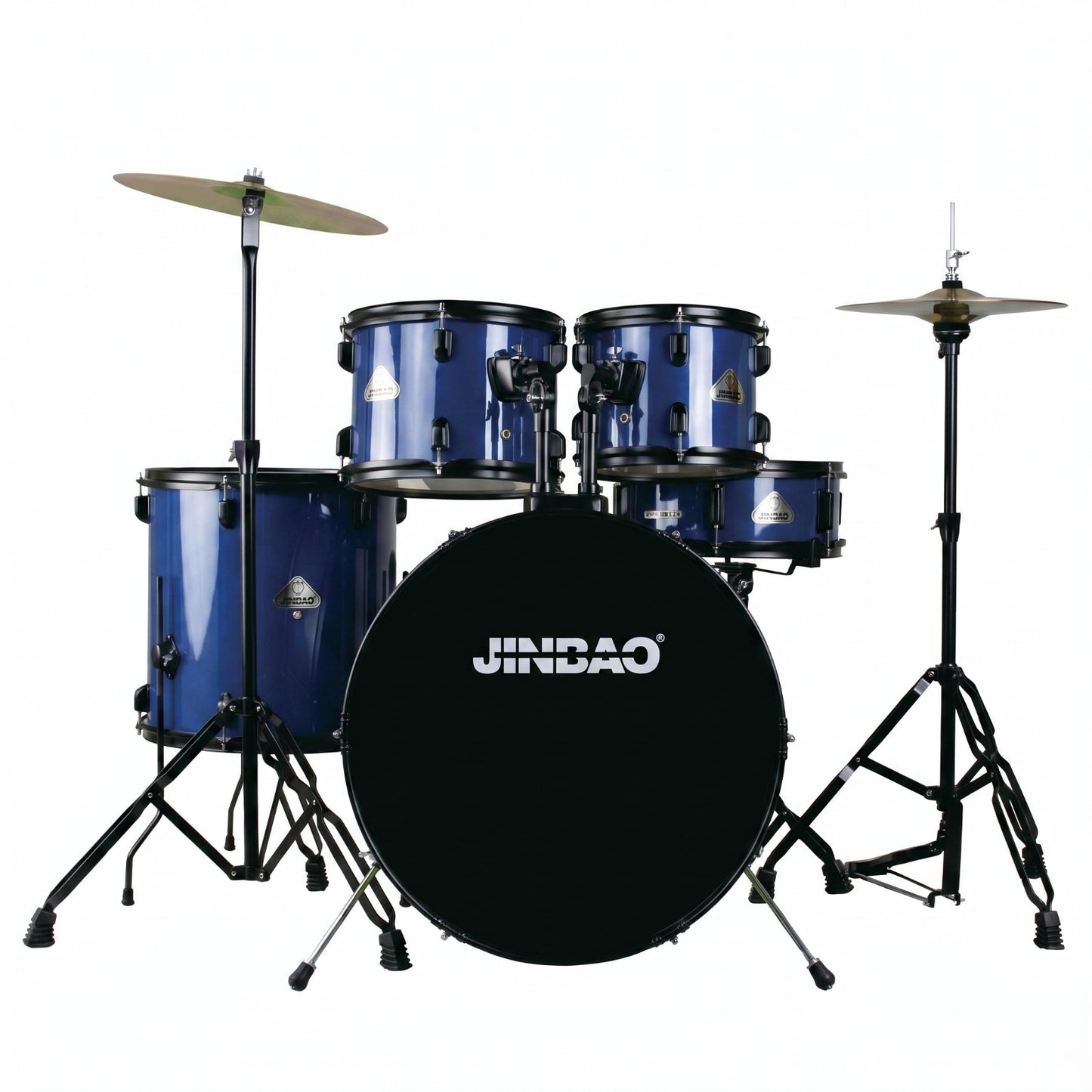 Jinbao JBP2211A Professional Drum Kit - Blue
