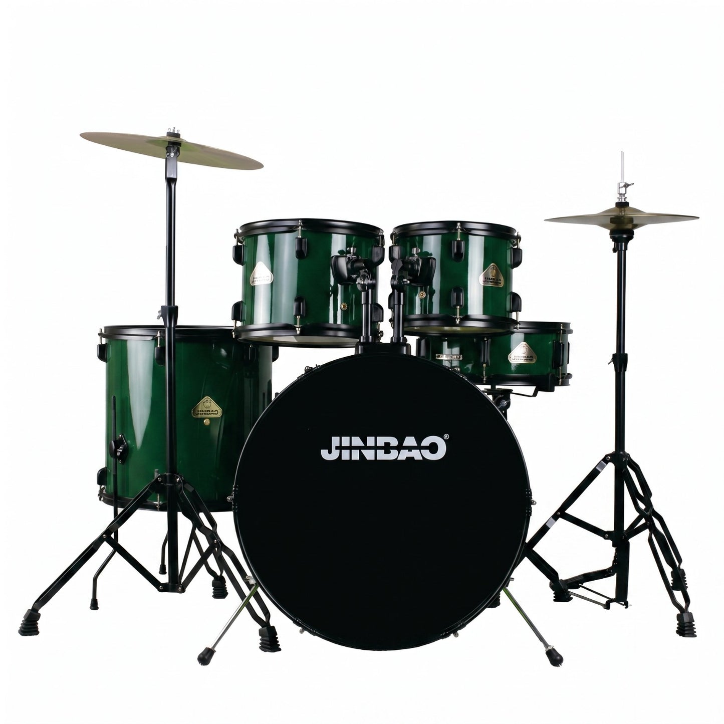 Jinbao JBP2211A Professional Drum Kit - Green