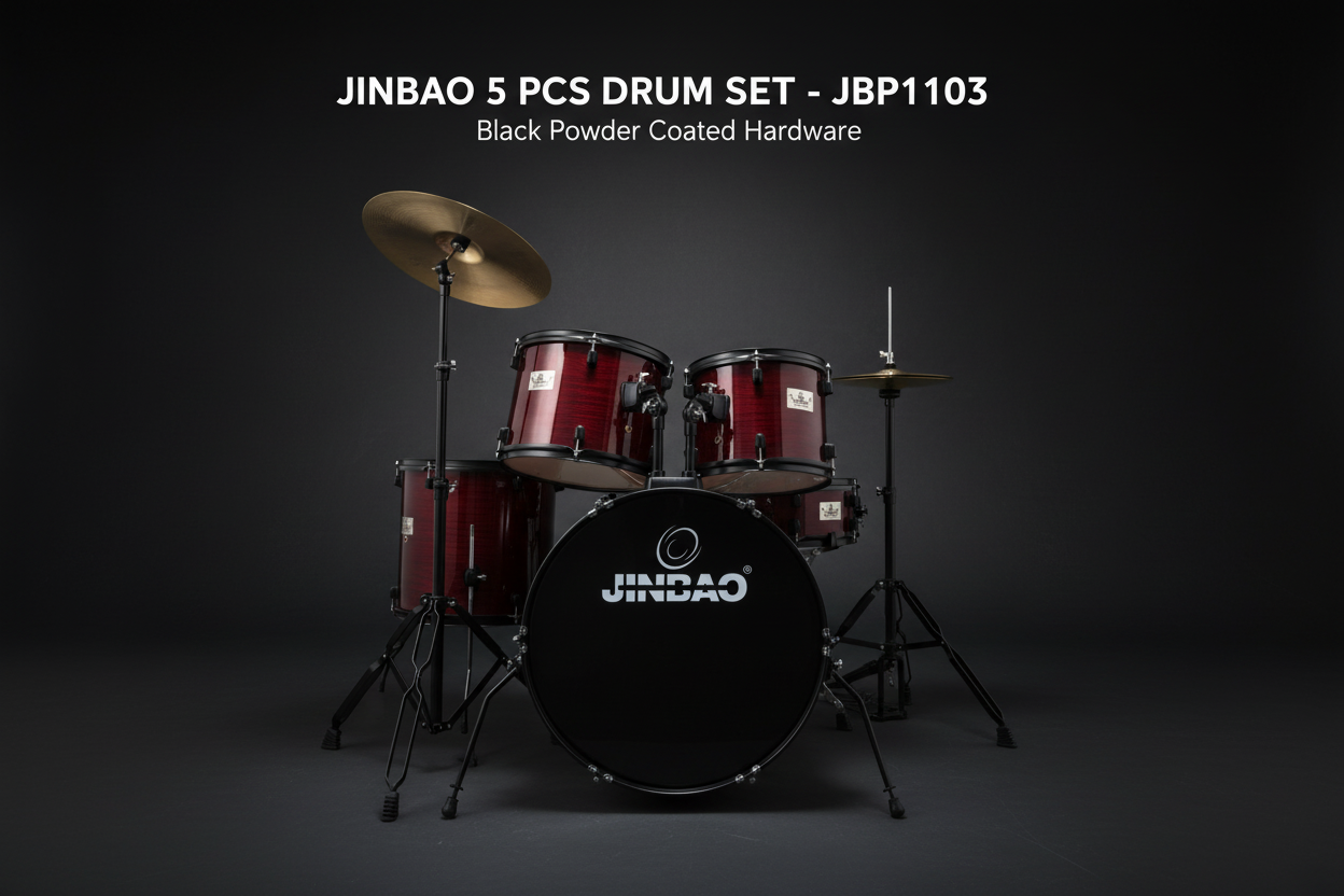 JINBAO 5 PCS DRUM SET Clean Banner