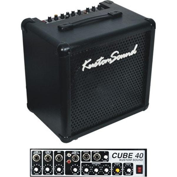 Kustom Sound Cube-40 Amplispeaker – 40W Guitar & Keyboard Amplifier