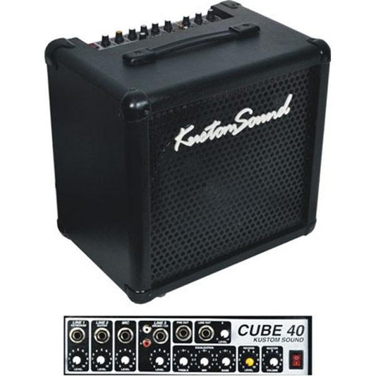 Kustom Sound Cube-40 Amplispeaker – 40W Guitar & Keyboard Amplifier