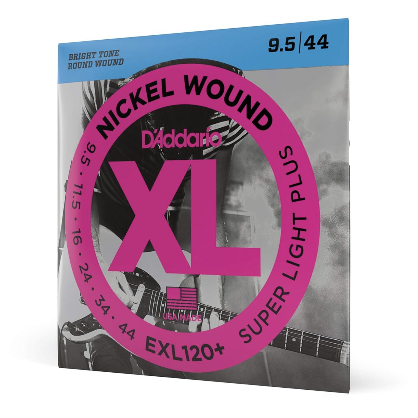 D'Addario EXL120 Nickel Wound Electric Guitar Strings – Super Light .009-.042